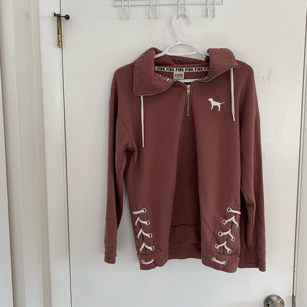 A Victoria Secret Pink sweatshirt. Barley used